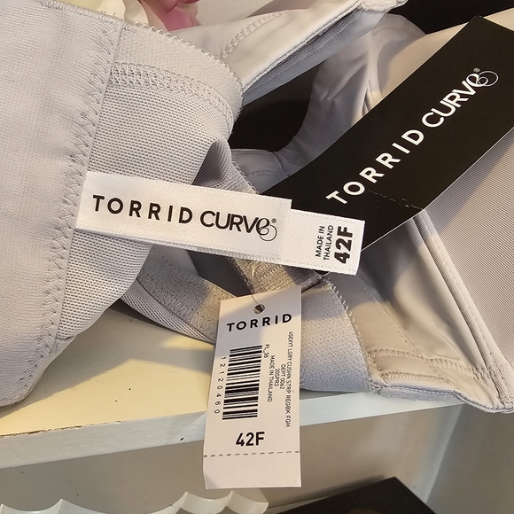 Torrid Sexy T Shirt bra sz 42F, light gray NWT - Picture 3 of 5